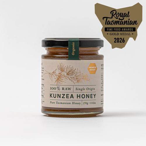 Zea Gourmet Kunzea Honey with Royal Tasmanian Fine Food Awards gold medal 2026